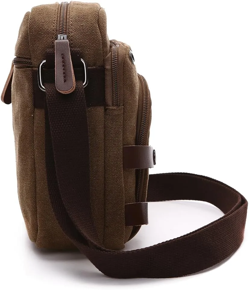 Collsants Mini Crossbody Bags for Women and Men - Small Purses and Handbags - Travel Bag - Canvas Shoulder Purse