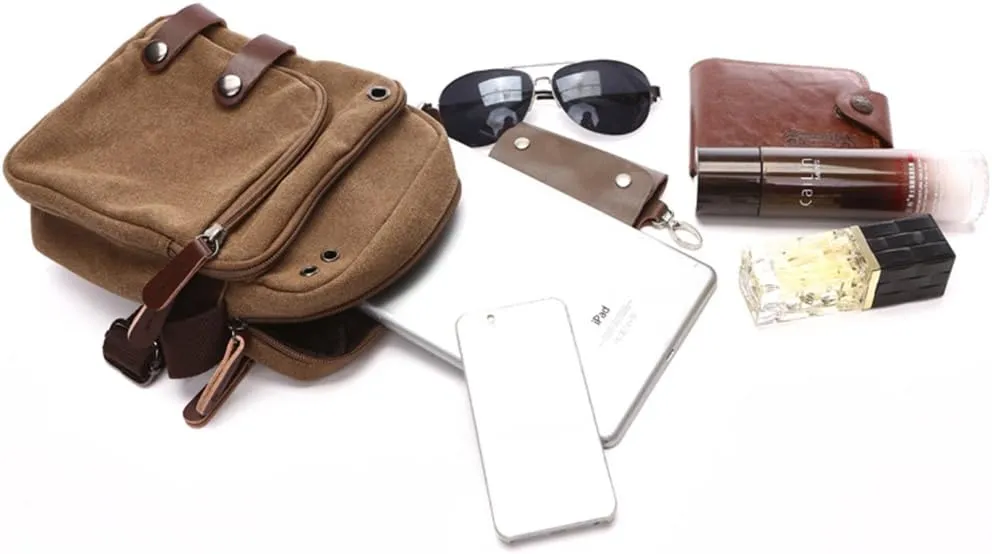 Collsants Mini Crossbody Bags for Women and Men - Small Purses and Handbags - Travel Bag - Canvas Shoulder Purse