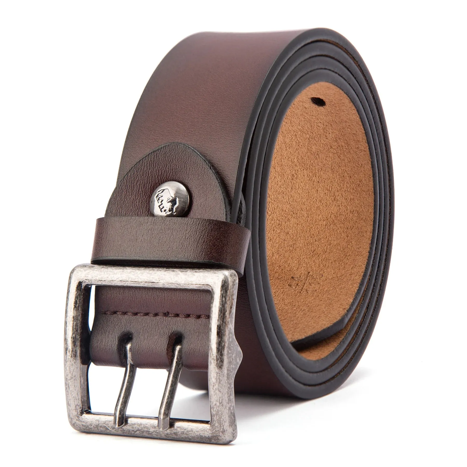 Genuine Leather Vintage Men Belt Luxury Designer Business Waist Strap High Quality Casual Belt