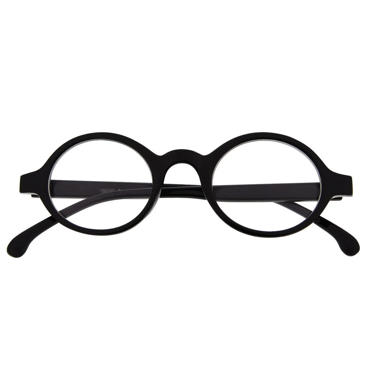 grinderPUNCH Kids Nerd Oval Professor Children's Costume Glasses, Clear Lens Harry Potter Glasses, Colonel Sanders Costume Glasses