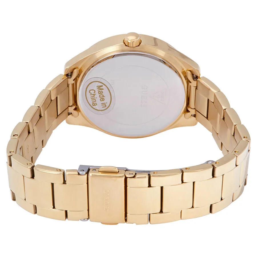Guess Glitter Girl Gold and Silver Glitter Dial Ladies Watch W0987L2