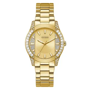 Guess Midnight Gold Tone Stainless Steel Strap Ladies Watch GW0305L3