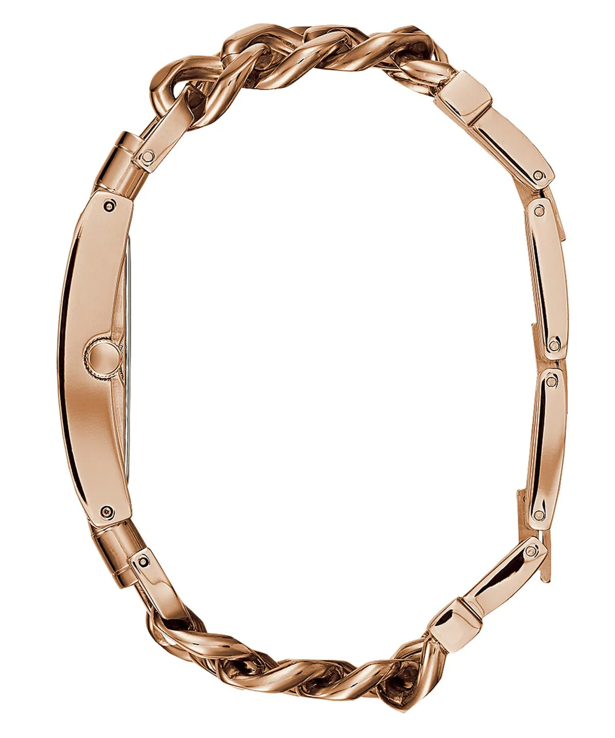 Guess Rectangular Rose Gold Women's Watch W1117L3