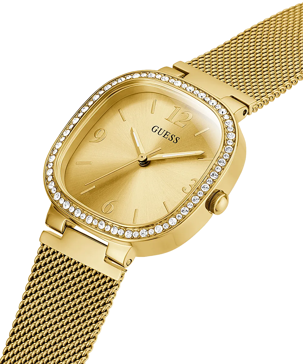 Guess Tapestry Gold Square Women's Watch GW0354L2