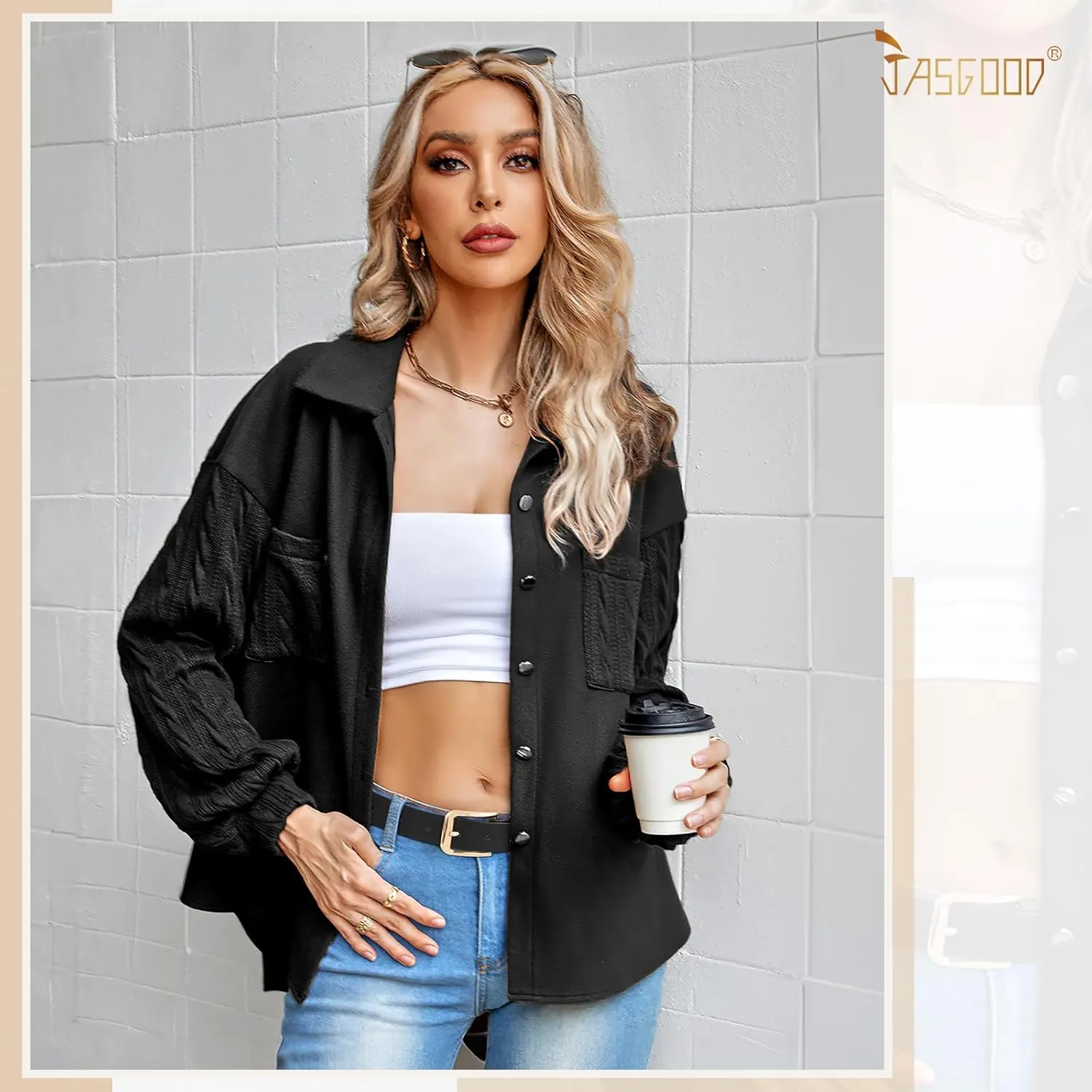JASGOOD 3 Pack Women's Leather Belts Ladies Fashion Leather Belts for Jeans Pants Dress with Gold Buckle