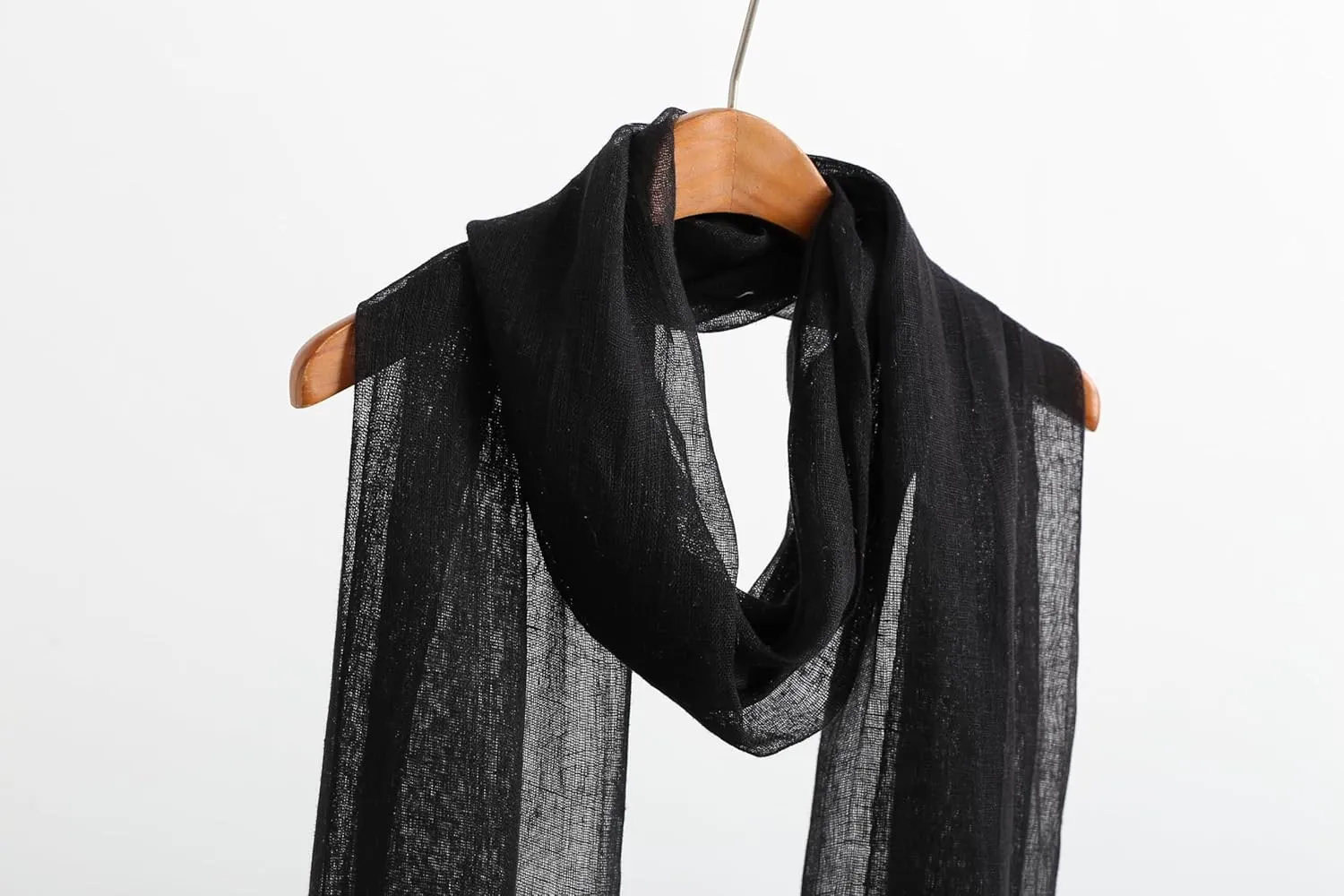 Jeelow Lightweight Summer Scarf Light Shawl Wrap Linen Feel Scarves For Men And Women