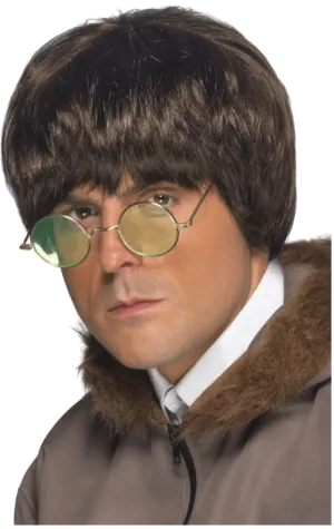 John Lennon The Beatles Wig - Brown