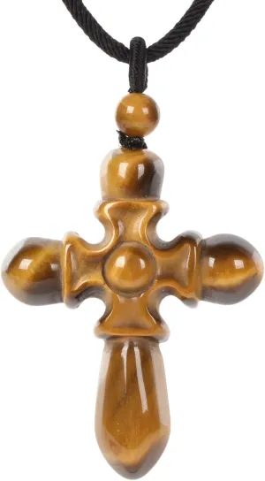 Justinstones Natural Yellow Tigers Eye Crystal Necklaces Amulet Protection Necklace Pendant Healing Jewlery Gift 22 inch