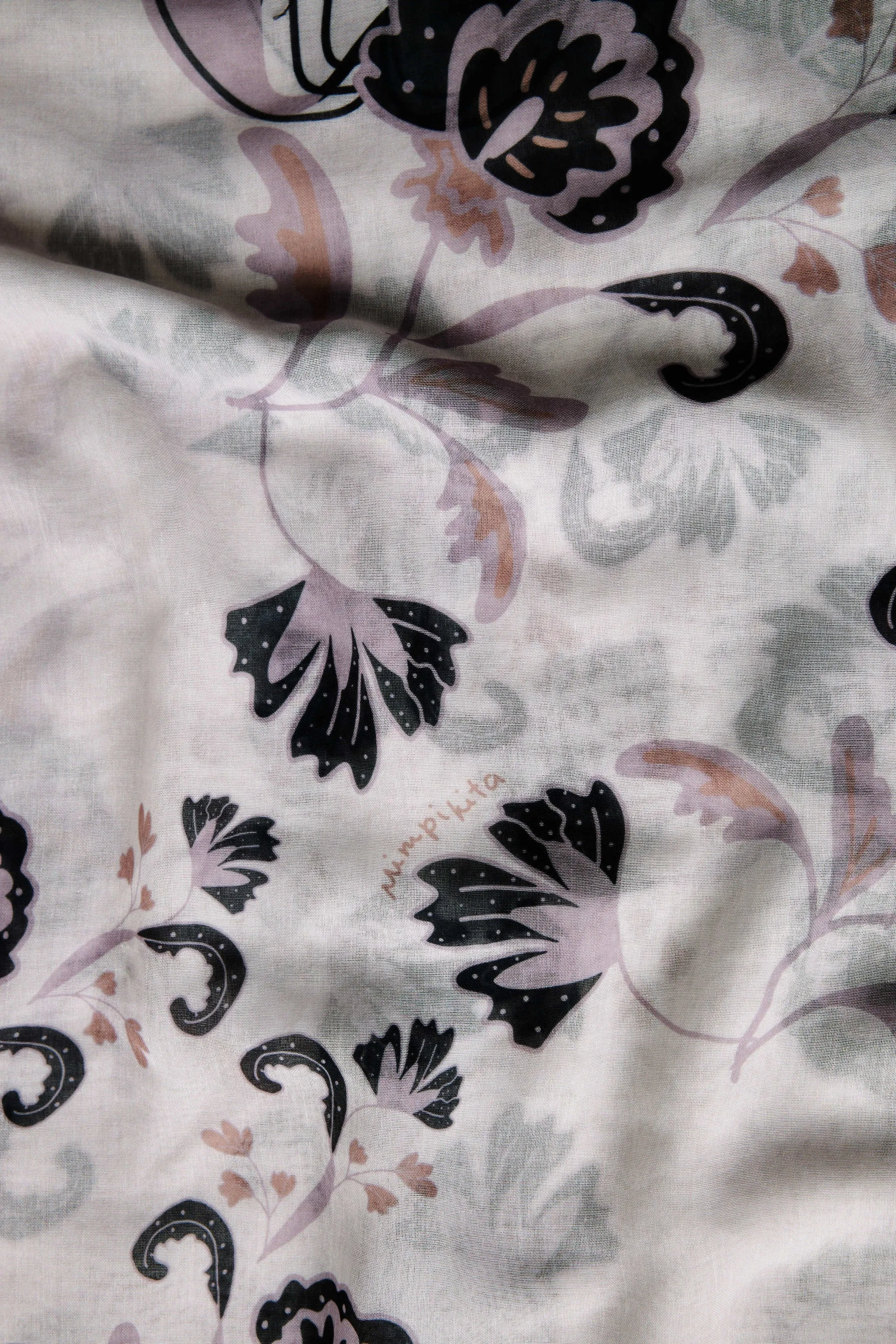 Kusuma White Square Scarf