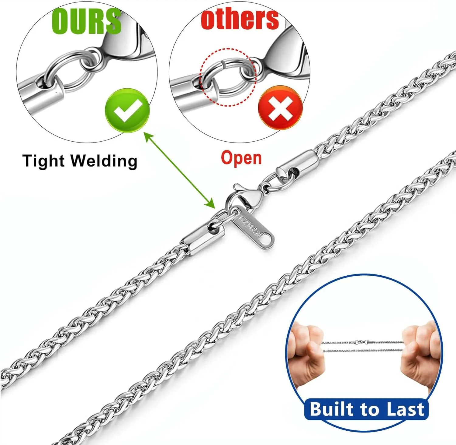 LAOYOU Archangel Michael Necklace for Men, Stainless Steel St. Michael Pendant Medal Protection Amulet Jewelry Gifts Gold/Silver/Black