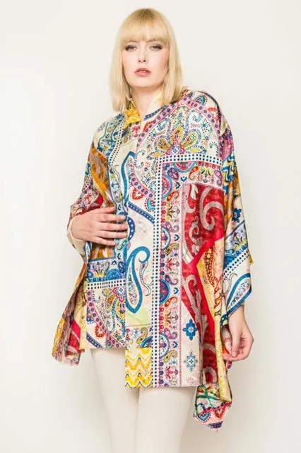 Light Printed Silk Scarves.     April Sale 25% Off ....At Checkout Use Code April25
