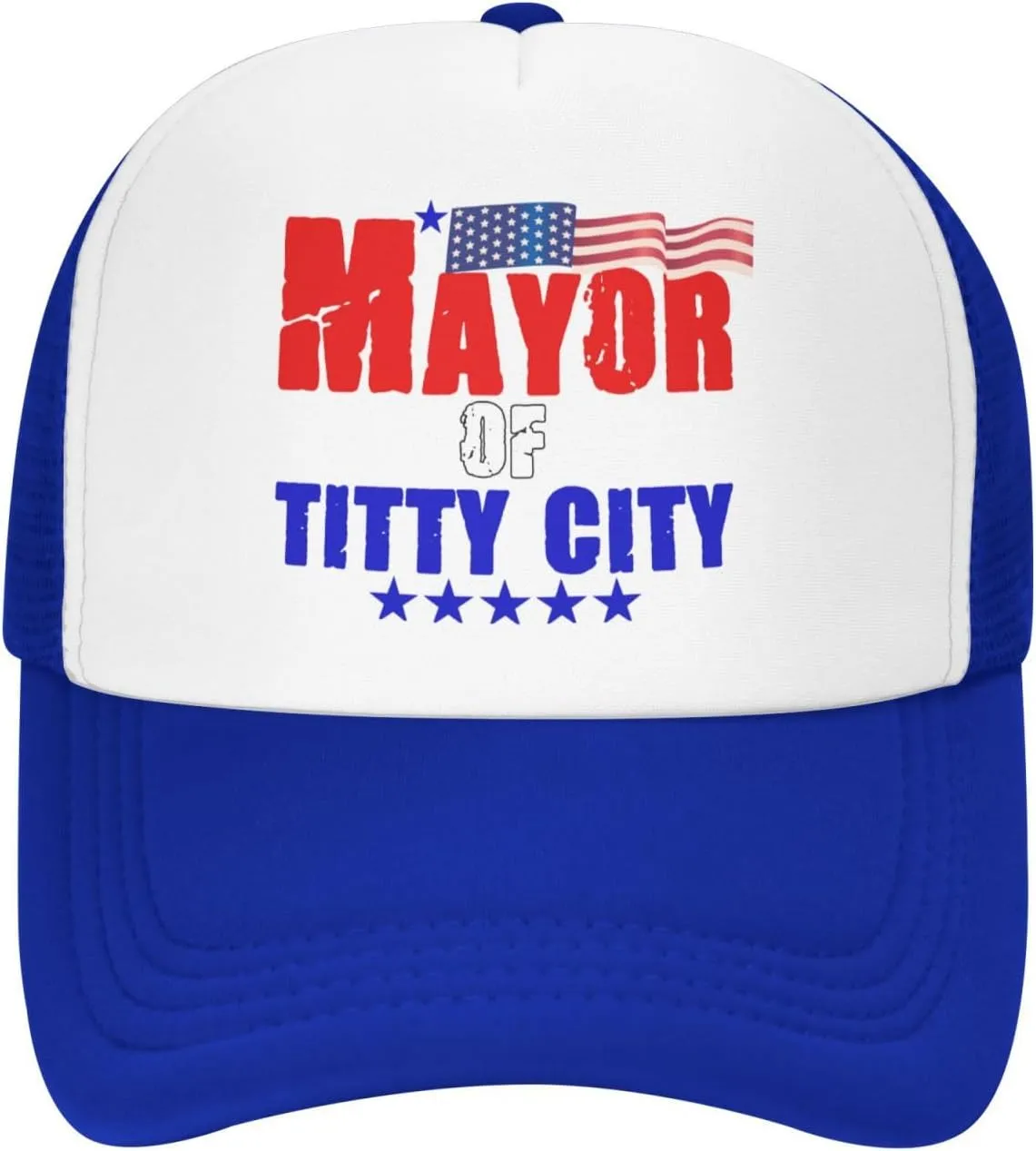 Mayor of Titty City Men's Black Adjustable Baseball Cap Vintage Dad Hat Trucker Cap
