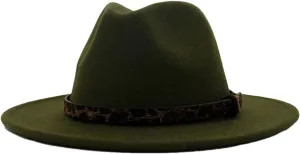 Men's Casual Jazz Hats for Men Women Wide Brim Fedora Hat Vintage Panama Jazz Caps