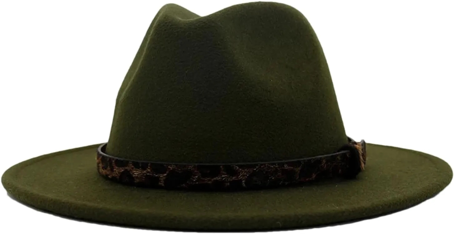 Men's Casual Jazz Hats for Men Women Wide Brim Fedora Hat Vintage Panama Jazz Caps