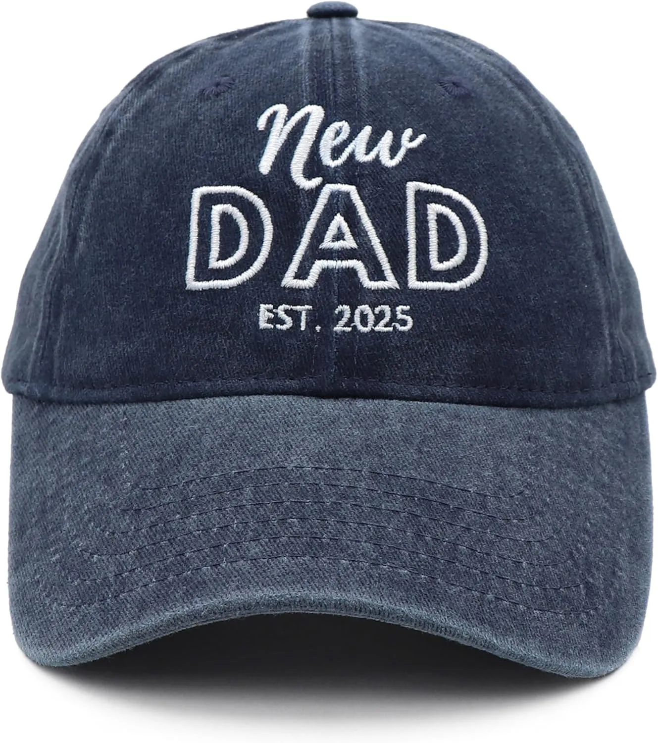 Mom and Dad Hats Est 2025 New Mom Dad Gifts Embroidered Mom Dad Hats Adjustable Baseball Cap New Parents Gifts