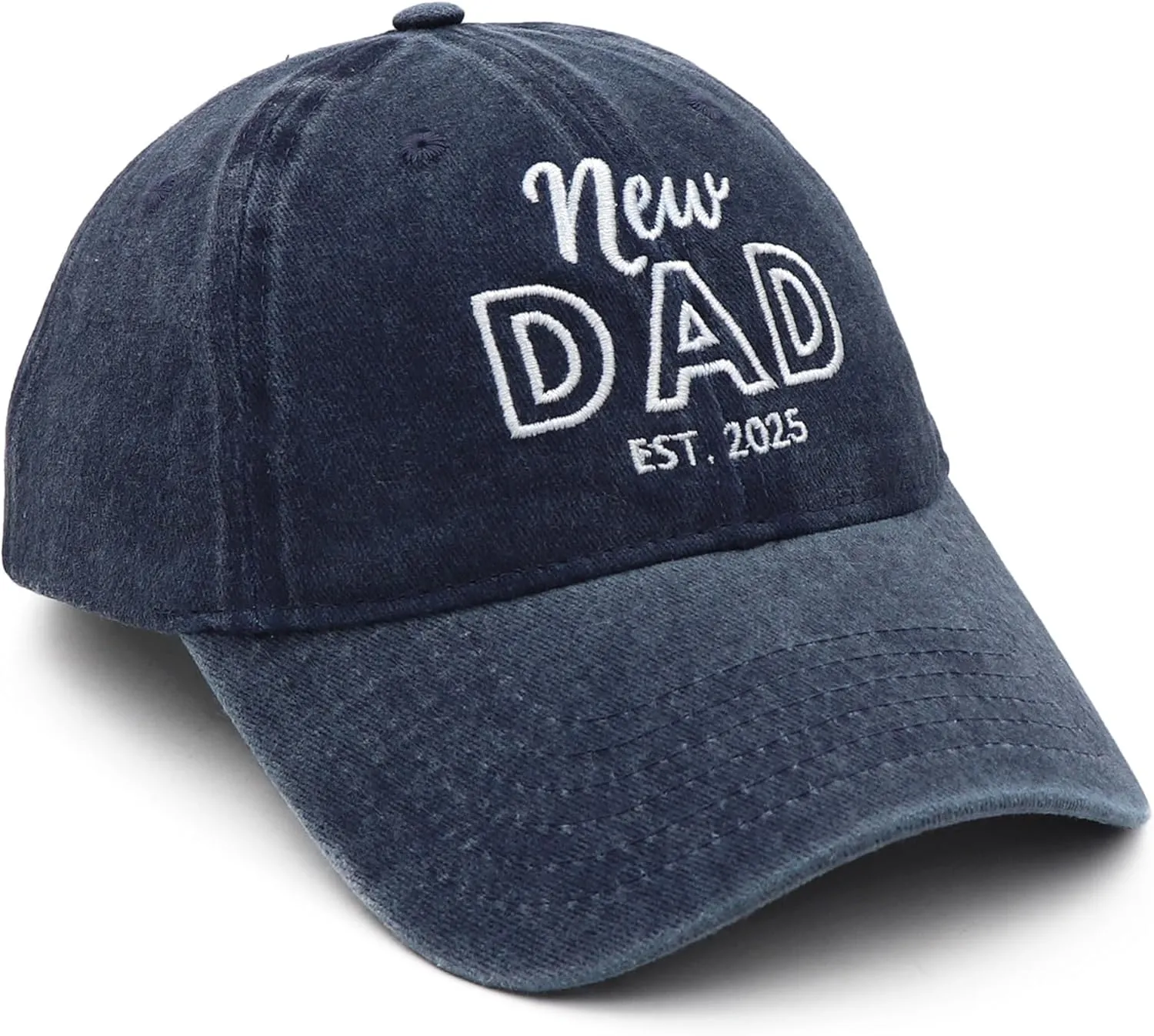 Mom and Dad Hats Est 2025 New Mom Dad Gifts Embroidered Mom Dad Hats Adjustable Baseball Cap New Parents Gifts