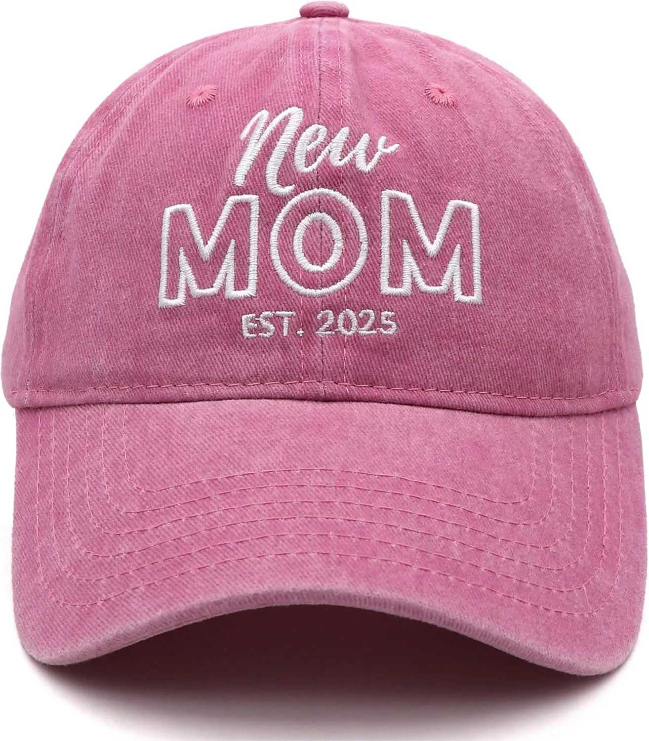 Mom and Dad Hats Est 2025 New Mom Dad Gifts Embroidered Mom Dad Hats Adjustable Baseball Cap New Parents Gifts