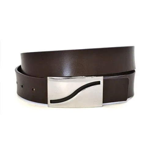 OAKLEY - Mens Brown Square End Leather Belt