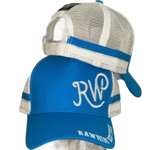 P4048- Rawhide Western Turquoise Country Trucker Cap