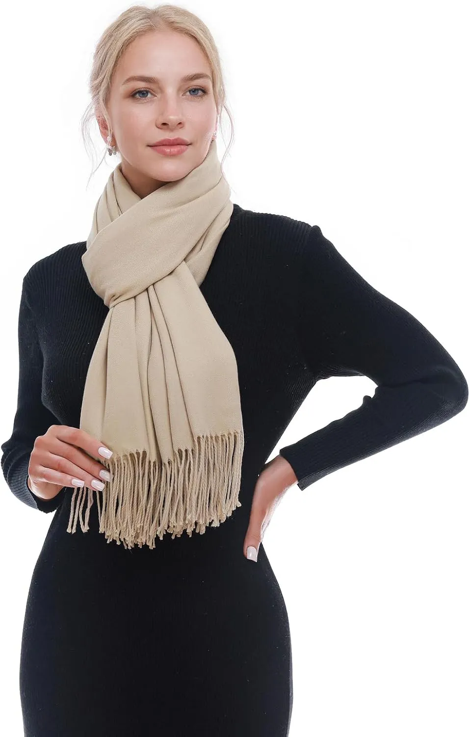 RIIQIICHY Scarf for Women Scarves and Wraps Winter Warm Pashmina Shawl for Cold Weather