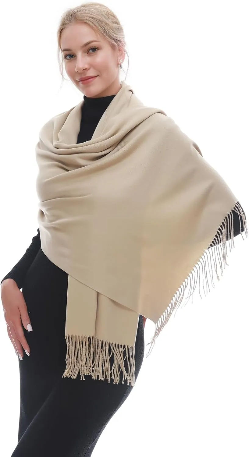 RIIQIICHY Scarf for Women Scarves and Wraps Winter Warm Pashmina Shawl for Cold Weather