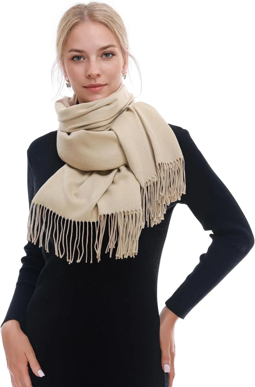 RIIQIICHY Scarf for Women Scarves and Wraps Winter Warm Pashmina Shawl for Cold Weather