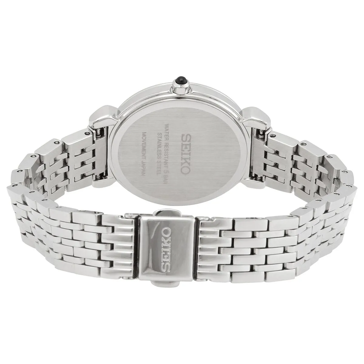 Seiko Pink Gradient Mother of Pearl Crystals Dial Ladies Watch SFQ803