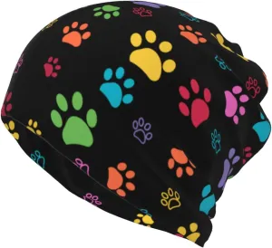 Skull Beanie Hat Baggy Slouchy Skull Chemo Beanies Cap Stretch Scarf Head Wrap Hip Hop Hats for Men Women Winter
