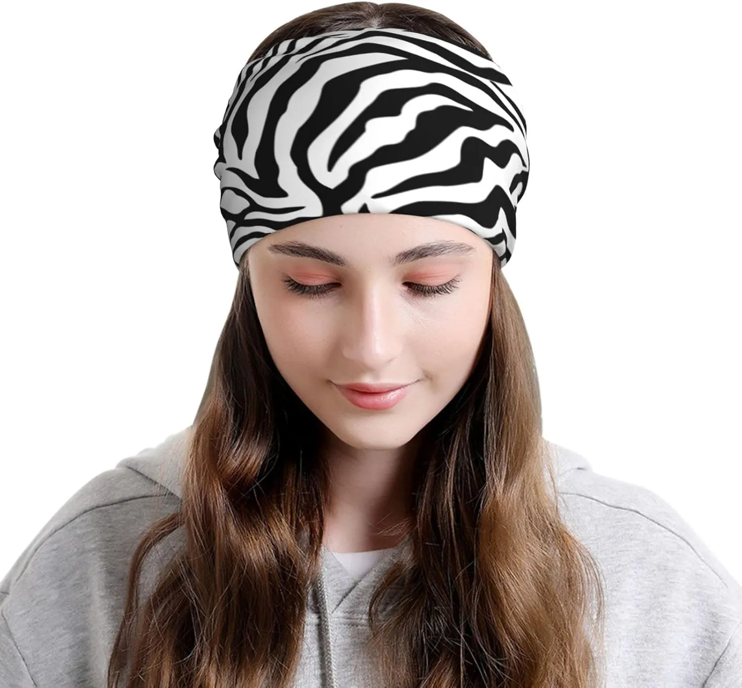 Skull Beanie Hat Baggy Slouchy Skull Chemo Beanies Cap Stretch Scarf Head Wrap Hip Hop Hats for Men Women Winter