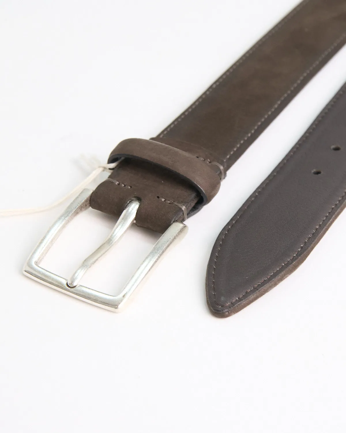 Soft Burnished Nubuck Casual Belt