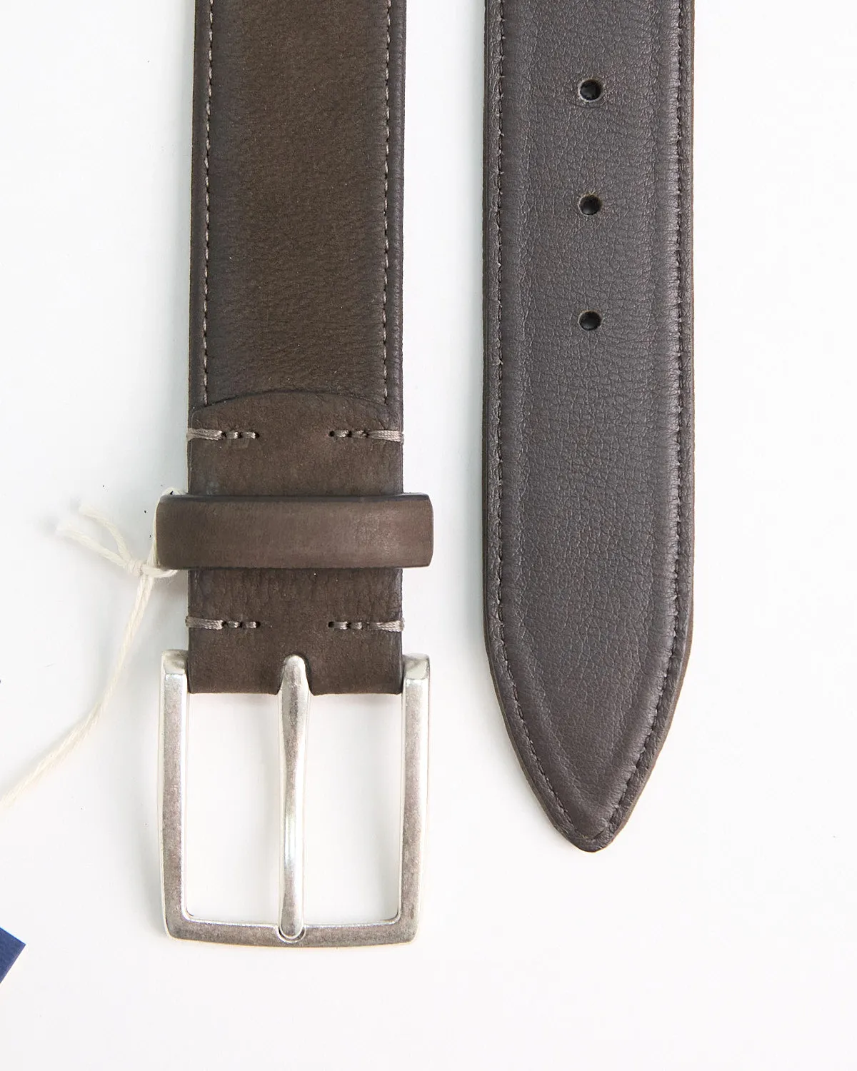 Soft Burnished Nubuck Casual Belt