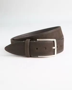 Soft Burnished Nubuck Casual Belt