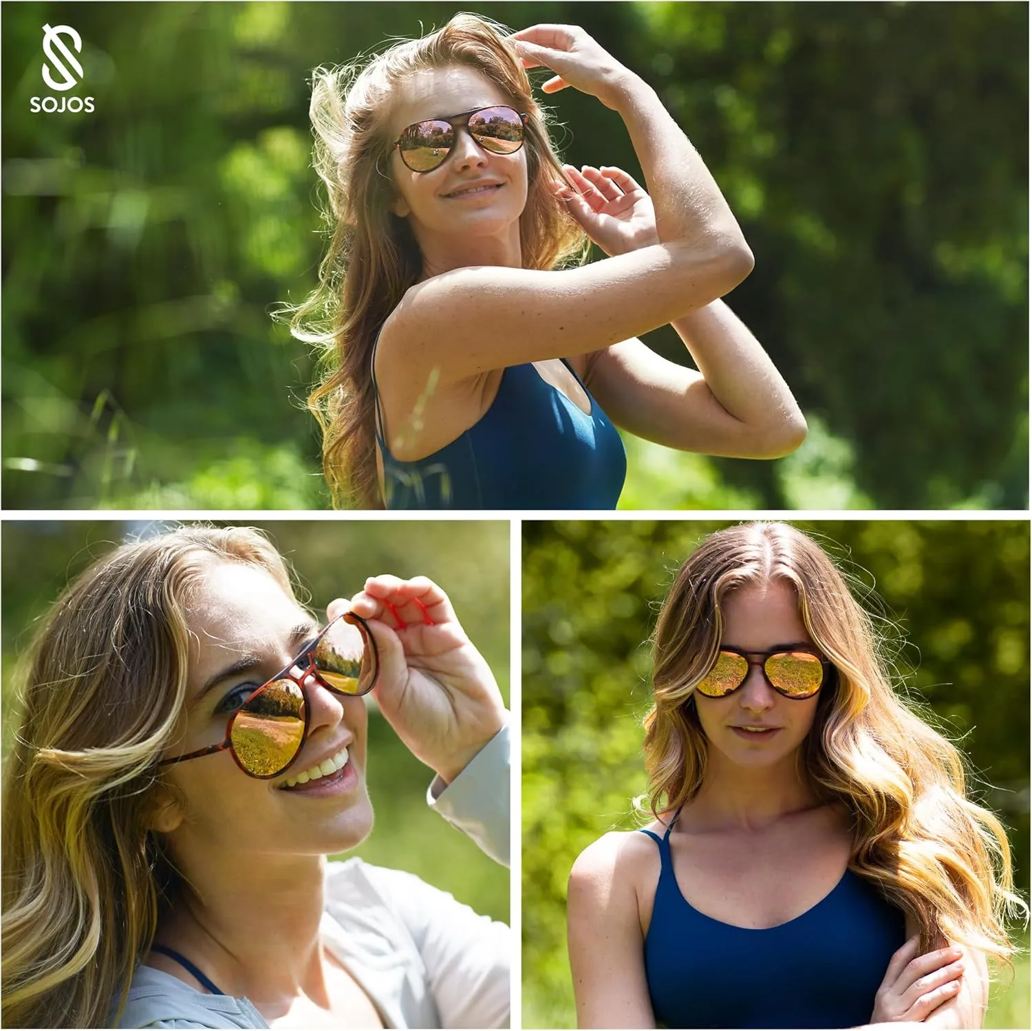 SOJOS Classic Polarized Ultra Lightweight Flexible Men Women Sunglasses JOURNEY SJ2065