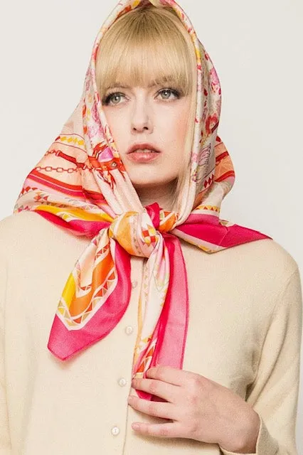 Square Silk Scarves.     April Sale 25% Off ....At Checkout Use Code April25