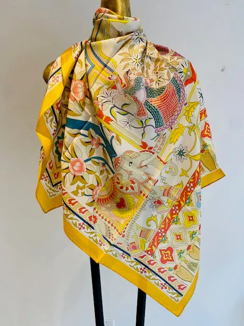 Square Silk Scarves.     April Sale 25% Off ....At Checkout Use Code April25