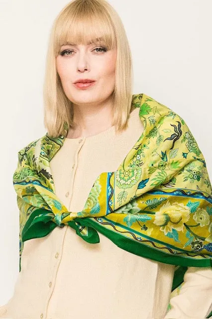 Square Silk Scarves.     April Sale 25% Off ....At Checkout Use Code April25