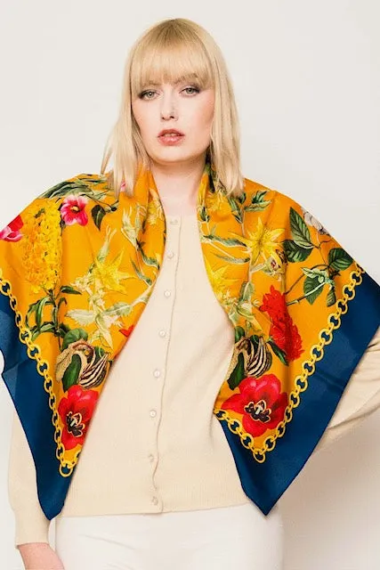 Square Silk Scarves.     April Sale 25% Off ....At Checkout Use Code April25