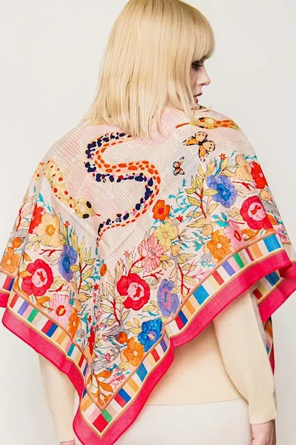 Square Silk Scarves.     April Sale 25% Off ....At Checkout Use Code April25
