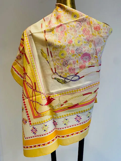 Square Silk Scarves.     April Sale 25% Off ....At Checkout Use Code April25