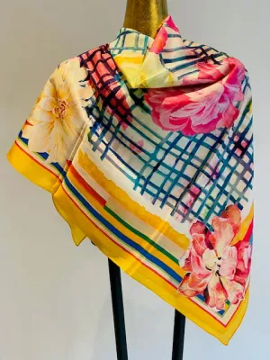 Square Silk Scarves.     April Sale 25% Off ....At Checkout Use Code April25