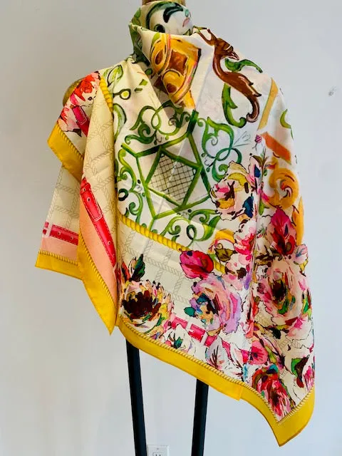 Square Silk Scarves.     April Sale 25% Off ....At Checkout Use Code April25