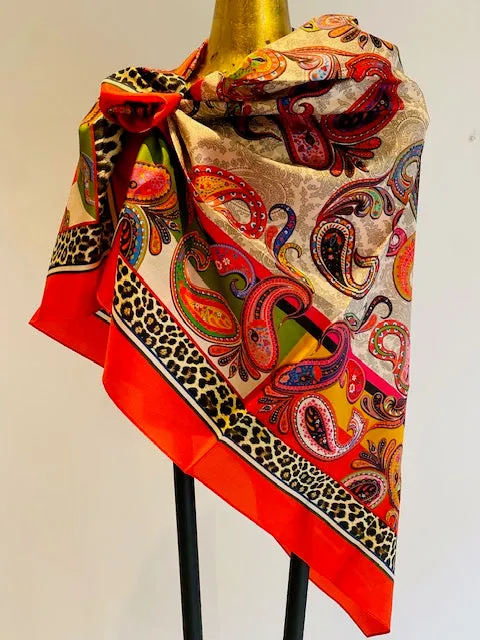 Square Silk Scarves.     April Sale 25% Off ....At Checkout Use Code April25