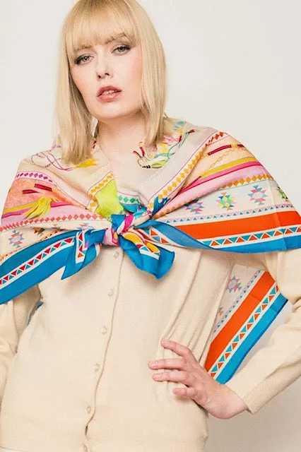 Square Silk Scarves.     April Sale 25% Off ....At Checkout Use Code April25
