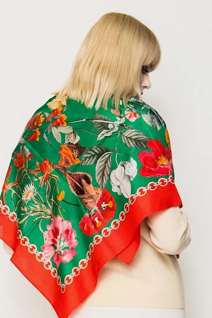 Square Silk Scarves.     April Sale 25% Off ....At Checkout Use Code April25