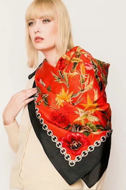 Square Silk Scarves.     April Sale 25% Off ....At Checkout Use Code April25