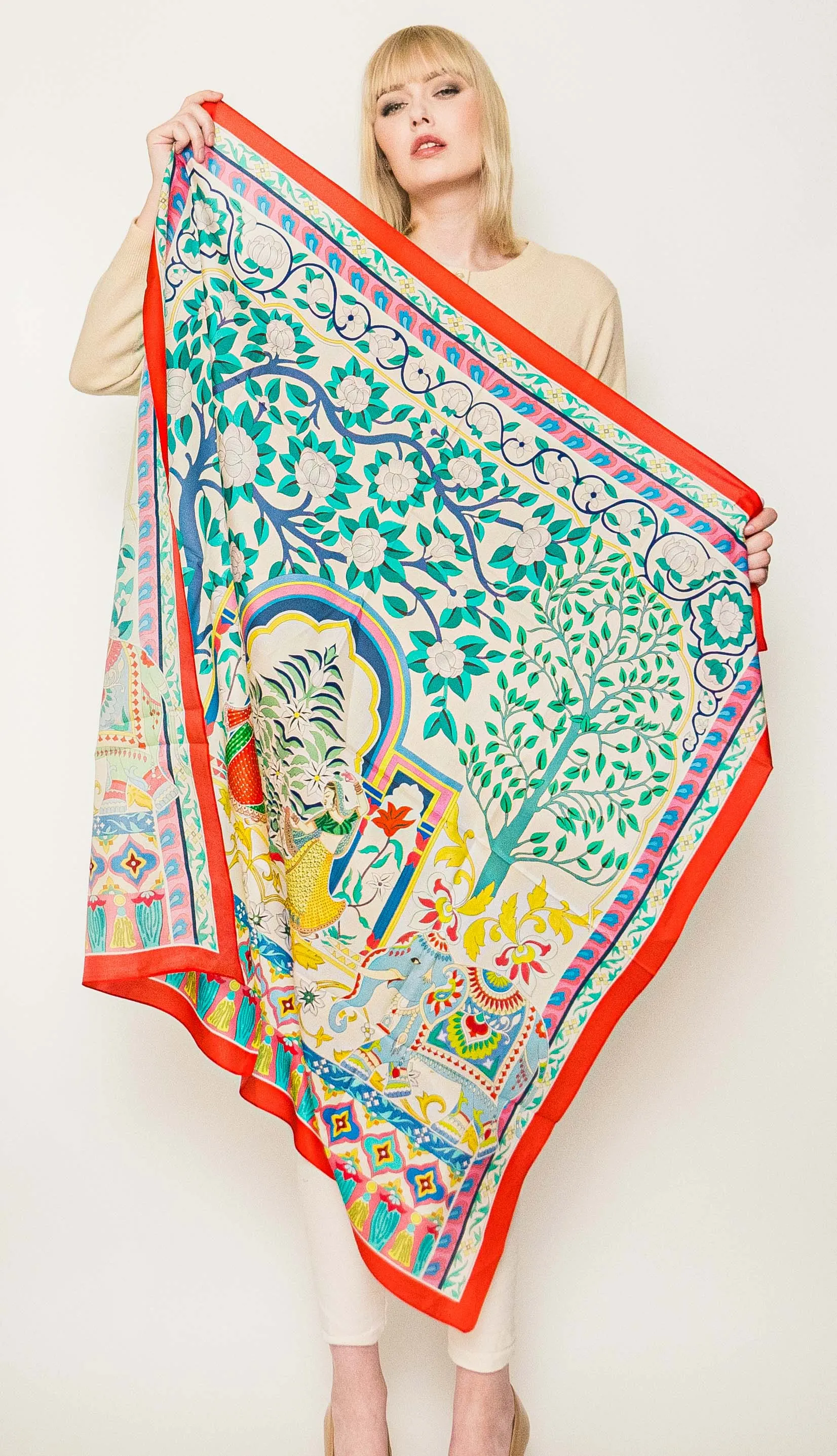 Square Silk Scarves.     April Sale 25% Off ....At Checkout Use Code April25