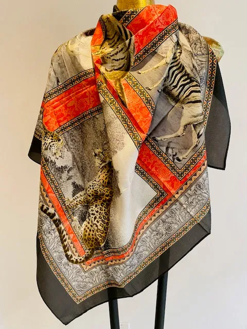 Square Silk Scarves.     April Sale 25% Off ....At Checkout Use Code April25