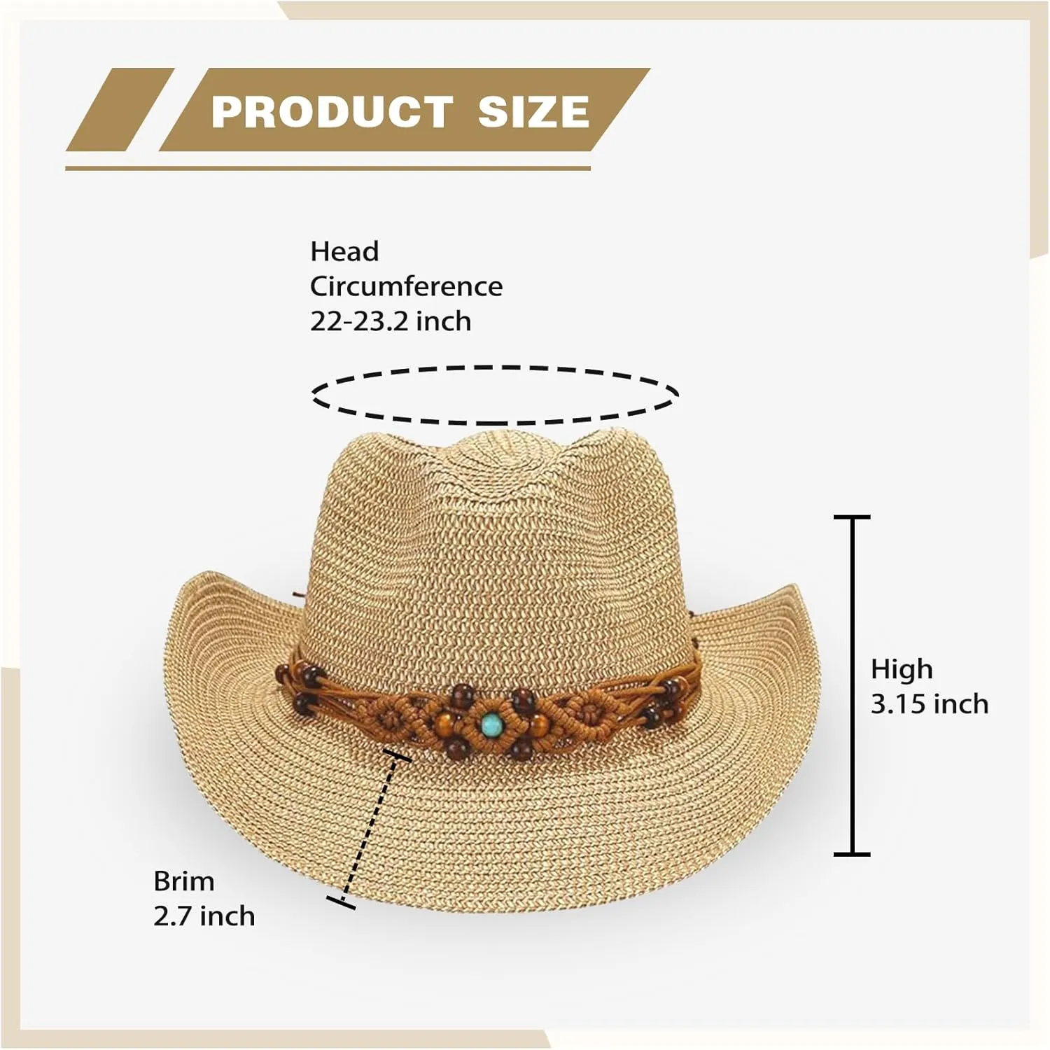 Straw Cowboy Cowgirl Hats for Women Men Summer Beach Sun Hat Packable Foldable Womens Sun Hat Women Straw Hat