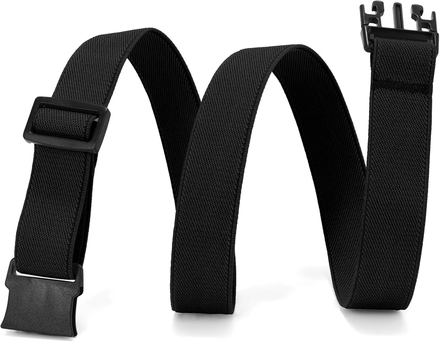 WHIPPY Elastic Kids Belt for Boys Girls - Stretch Invisible Belt with Adjustable Clip Buckle Latch Belts for School Sports